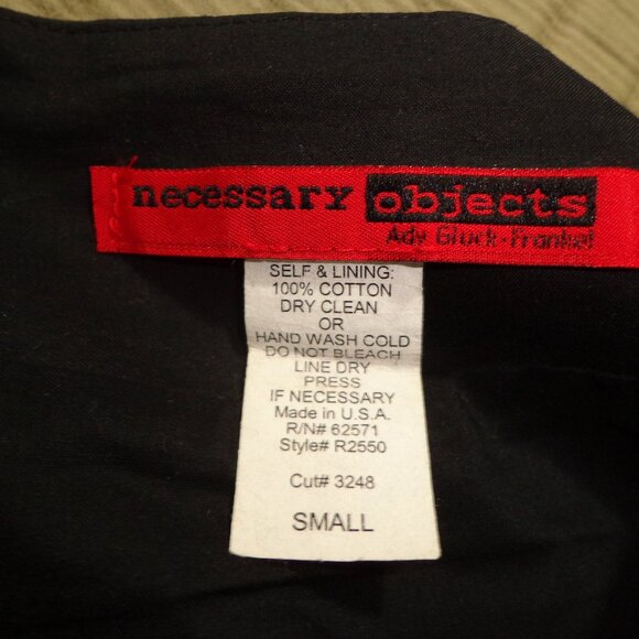 Necessary Objects Skirt S Lined Roses Black Multi Side Zip Closure Flared - Picture 3 of 12